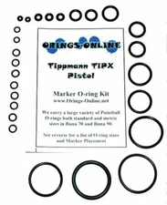 Tippmann TiPX Paintball Marker O-ring Oring Kit x 4 rebuilds / kits