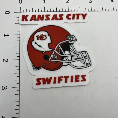 Taylor Swift Kansas City Swifties The Eras Tour 3  Bumper Sticker Travis Kelce