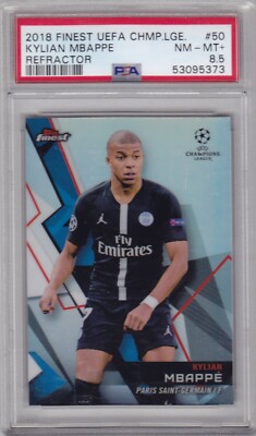 2018 Topps Finest Silver Refractor #50 Kylian Mbappe RC PSA 8.5 | eBay
