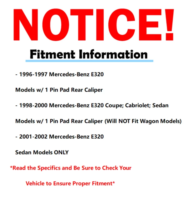 Rotores perforados delanteros traseros + pastillas de freno de cerámica para Mercedes-Benz E320 1996-2002 Foto 3 de 4