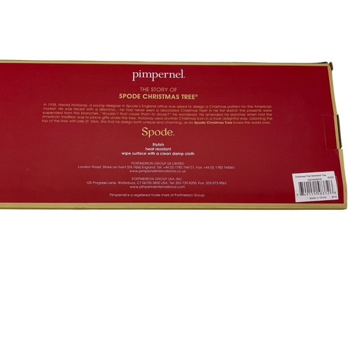 Spode Christmas Tree Sandwich tray Pimpernel Melamine plastic In Box - Picture 5 of 10