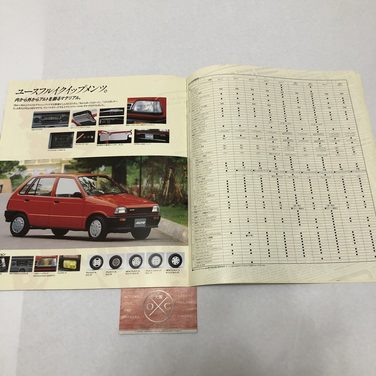1986 Suzuki Alto Brochure JDM Catalog Rare CA71 84-88 85 86 87