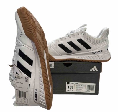 Adidas Women's Court Flight Indoor Volleyball Shoes Size 10.5 White Gum -  IE1656 | eBay