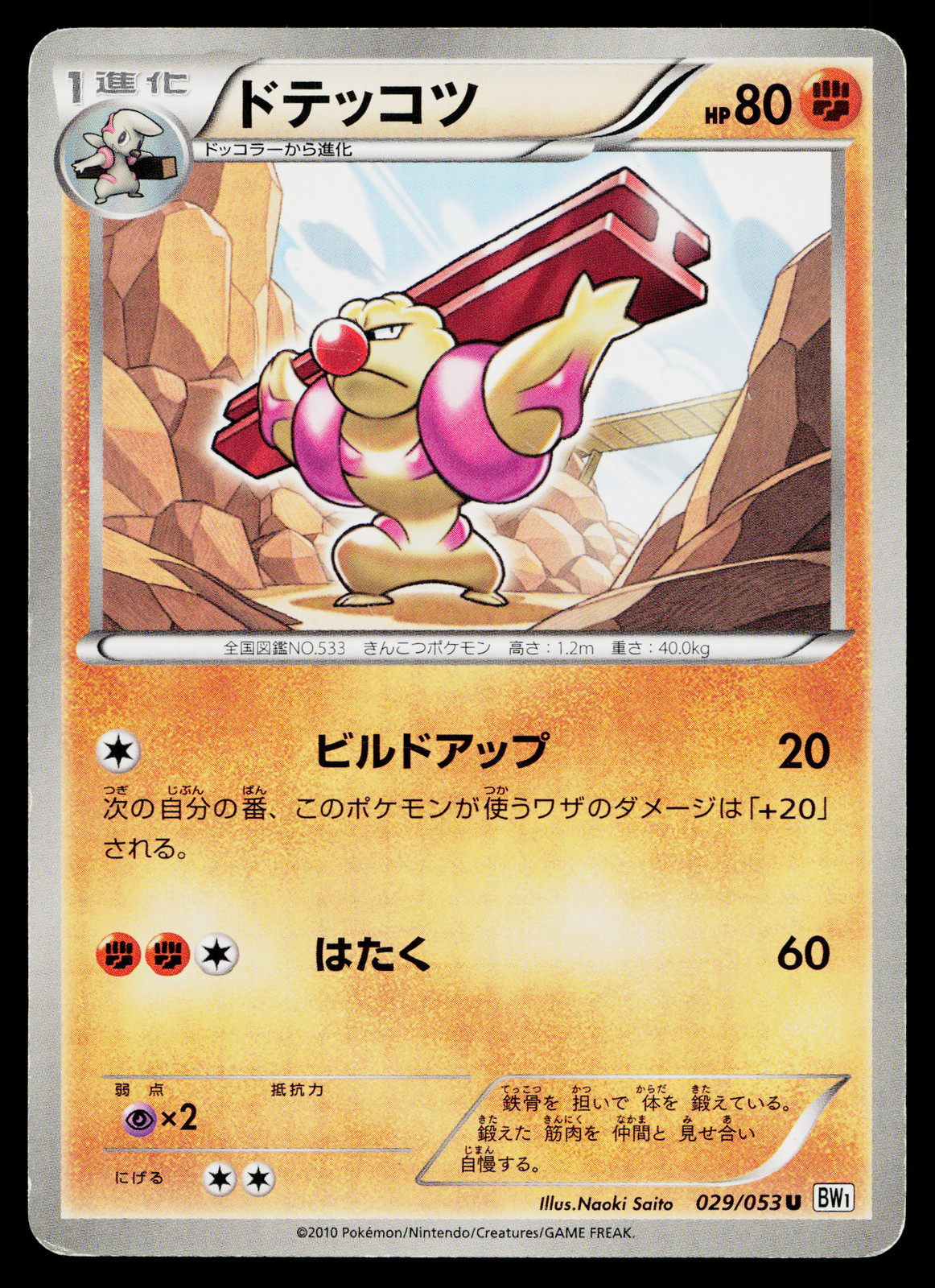GURDURR 029/053 WHITE COLLECTION JAPANESE POKEMON TCG