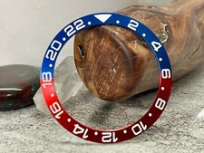 GMT Aluminum Red/Blue "Pepsi" SLOPED Bezel Insert for Seiko SKX SRPD -US Seller