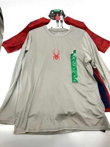 NEW Set of 4 SPYDER Youth Boy swim Rash guard UPF 30+ Sun Protection Sz XL 18/20 - Picture 3 of 16