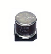 50pc SMD Electrolytic Capacitor 470uF 25V 85   10x10mm RV-25V471MH10SU-R ELNA