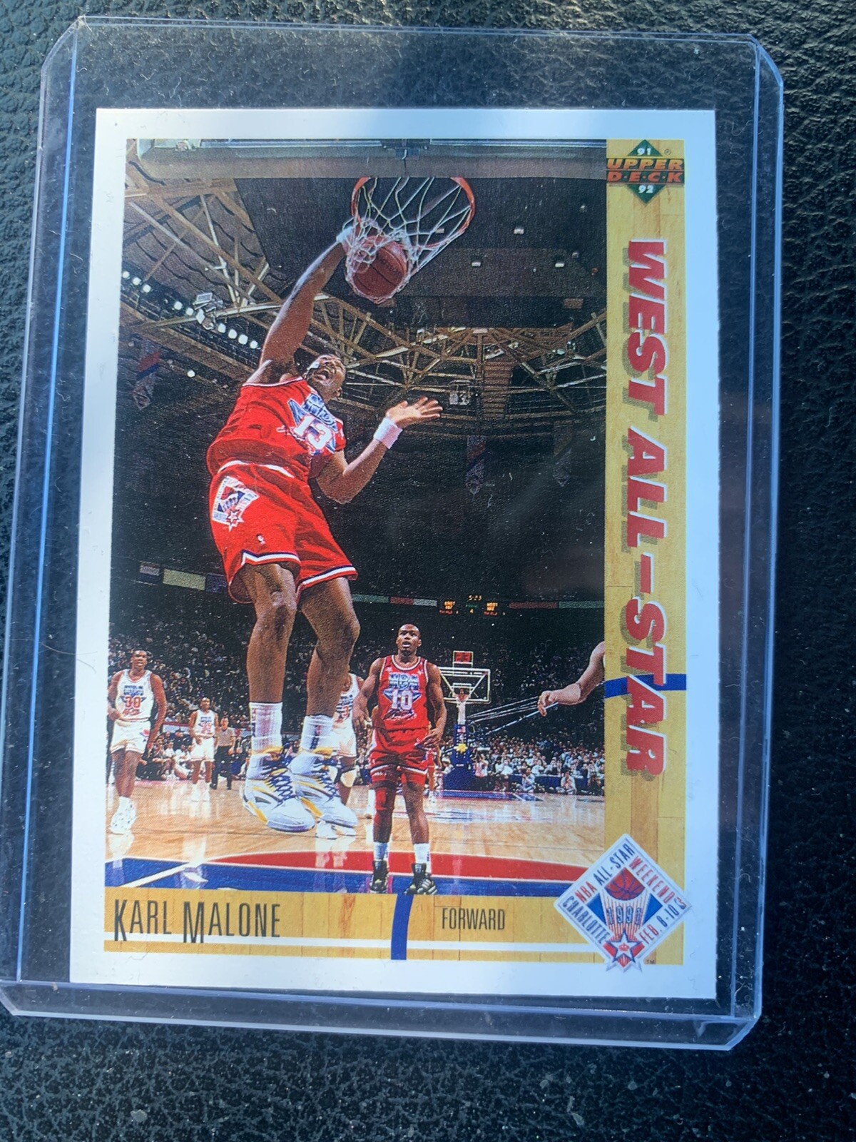 90-91 all star game Karl Malone trading Card #51 | eBay
