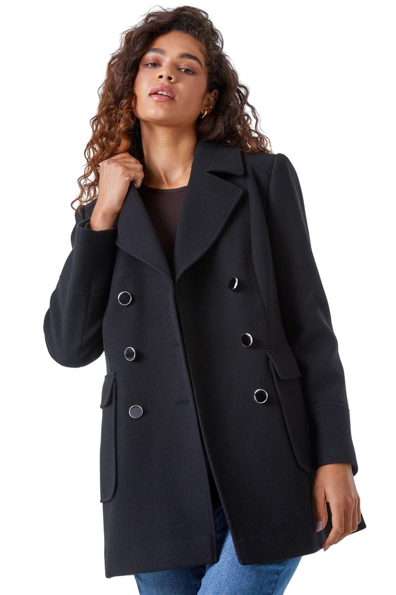 Petite military deals coat