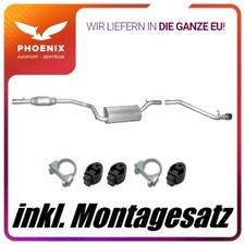 Mazda 3 2.0 (2003-2009) Auspuffanlage Mittelschalldämpfer + Endrohr Auspuff