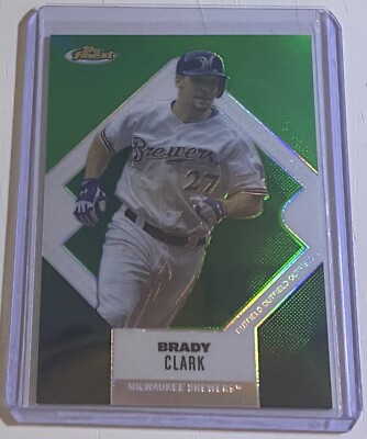 Brady Clark 2006 Topps Finest Green Refractor /199 #66 Milwaukee Brewers