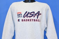 vtg 90s CHAMPION REVERSE WEAVE USA OLYMPIC BASKETBALL DREAM TEAM SWEATSHIRT XL