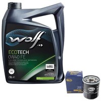 MotoröL Set 0W40 5 Liter + ÖLfilter SM 832 FüR Renault Clio II Thalia I 1.2 75PS
