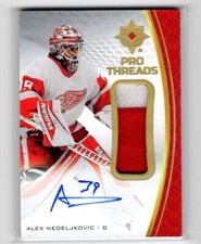 2021-22 Upper Deck Ultimate Collection Pro Threads Alex Nedeljkovic Auto Detroit