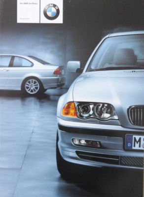 BMW 3 Series E46 330i Saloon Touring 330Ci Convertible Coupe Brochure Brochure 1/2000