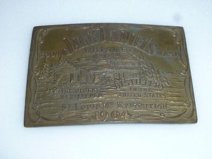 jack daniels belt buckle 1904