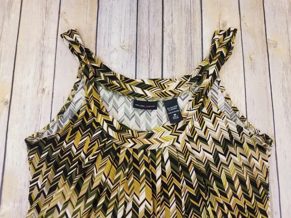 Blusa sin mangas New York & Company para mujer talla M informal elástica B7 Foto 2 de 4