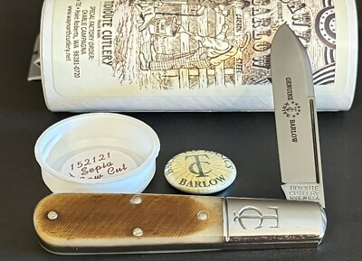   GEC 15 TC GREAT EASTERN CUTLERY SEPIA SAWCUT BONE BARLOW POCKET KNIFE