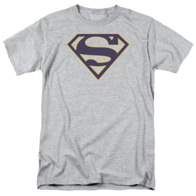 Superman ''Navy & Gold Shield'' T-Shirt - Regular or Tank - to 5X