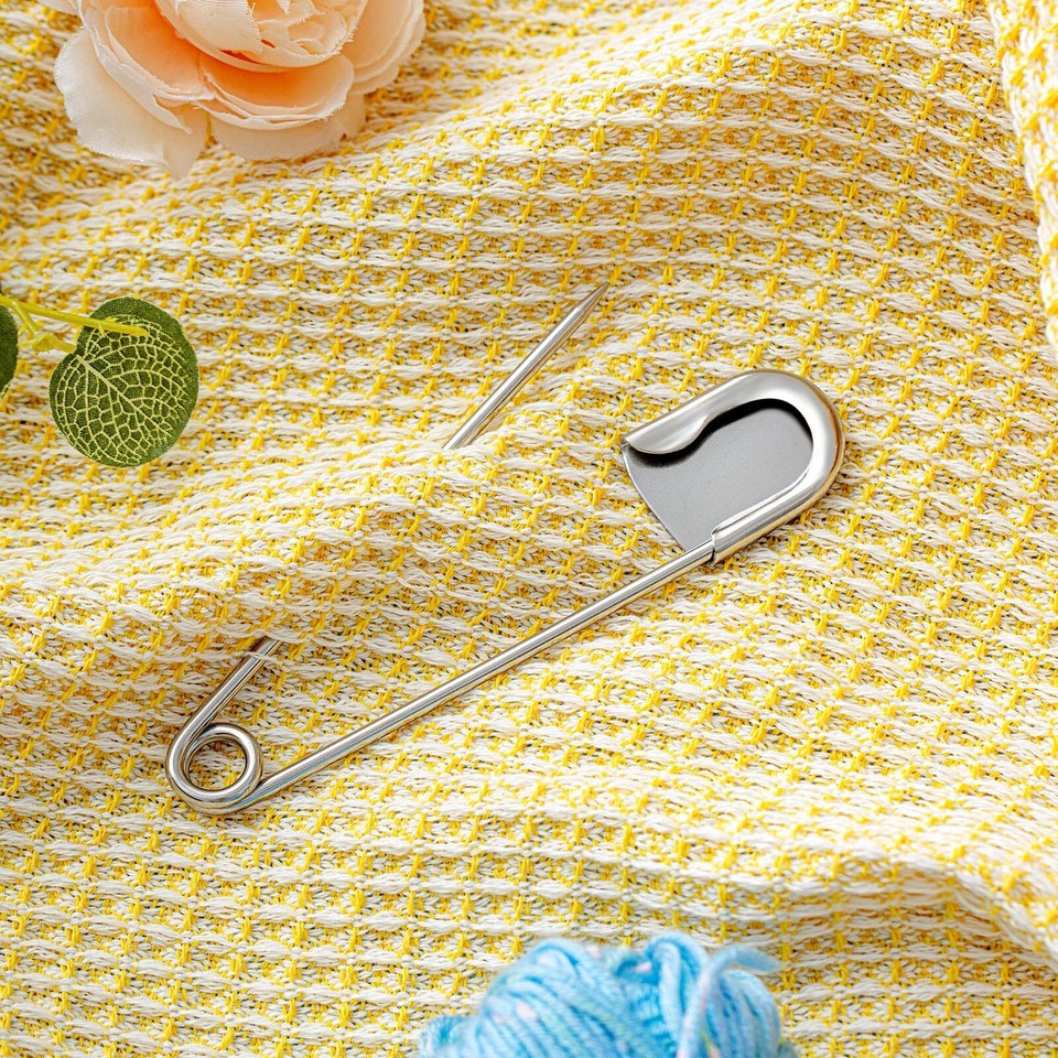 Silver Stainless Steel Safety Pins, 40.6 X 2.4 X .1 cm at ₹ 199/box in Dehradun