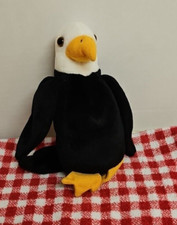 1996 Ty Beanie Babies - Baldy The Eagle 6" Tall Retired EX AUCT#12836