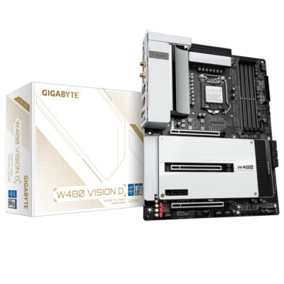 Gigabyte W480 Vision D Intel LGA 1200 ATX Motherboard DDR4 Windows 10 X-press