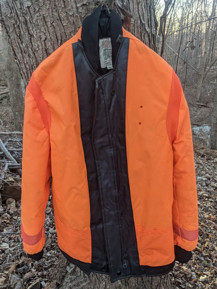 NYPD Police Gerber Jacket Florescent Orange Tactical Waterproof 38