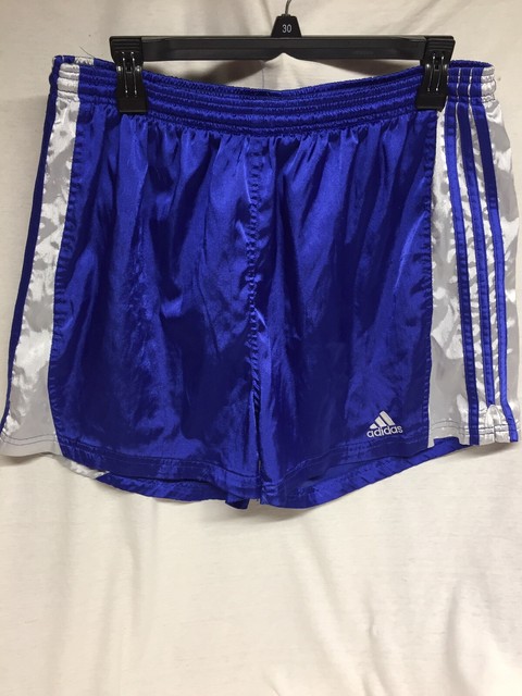 adidas blue football shorts