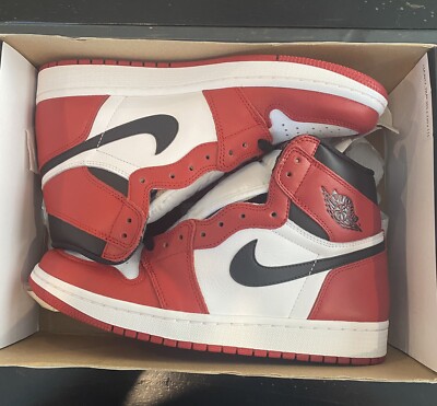 Size 8 5 Jordan 1 Retro High Og Chicago 15 For Sale Online Ebay