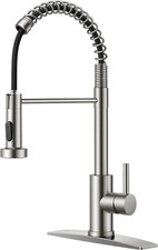 Kitchen Faucets, Brushed Nickel Kitchen Sink Faucet with Pull down Sprayer, Comm