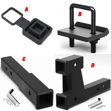 Dual 2 Trailer Hitch Receiver Steel Extender Adapter Tow Truck With Hitch Pins