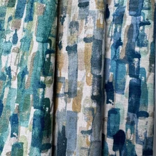 Textured Woven Upholstery Fabric, Vertical Brushstroke Block Pattern(3 Styles) -