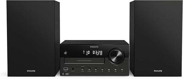 Philips Mikro-Hi-Fi-Anlage, Audio, Usb, Bass, 100 W Radio - TAM4555 - Neu OVP-image