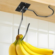 Self Adhesive Banana Hook Under Cabinet Foldable Banana Hanger Hook Under Cou...