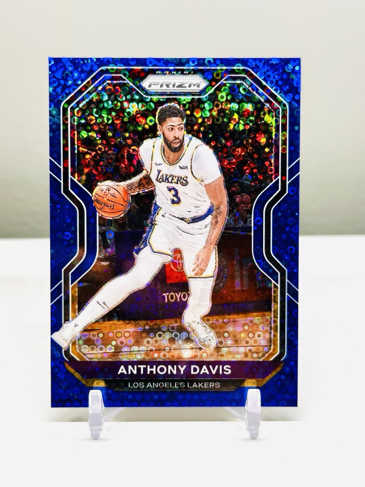 2020-21 Panini Prizm Fast Break Blue Prizm /175 Anthony Davis #109