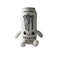 White Monster Energy Can Plush Toy Cute Soft Stuffed Drink Plushie Doll Gift