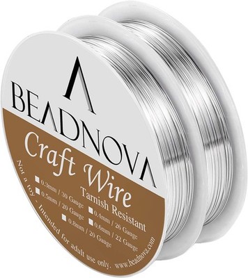 BEADNOVA 26 Guage Wire for Jewelry Making Copper Wire Tarnish Resistant for Craf