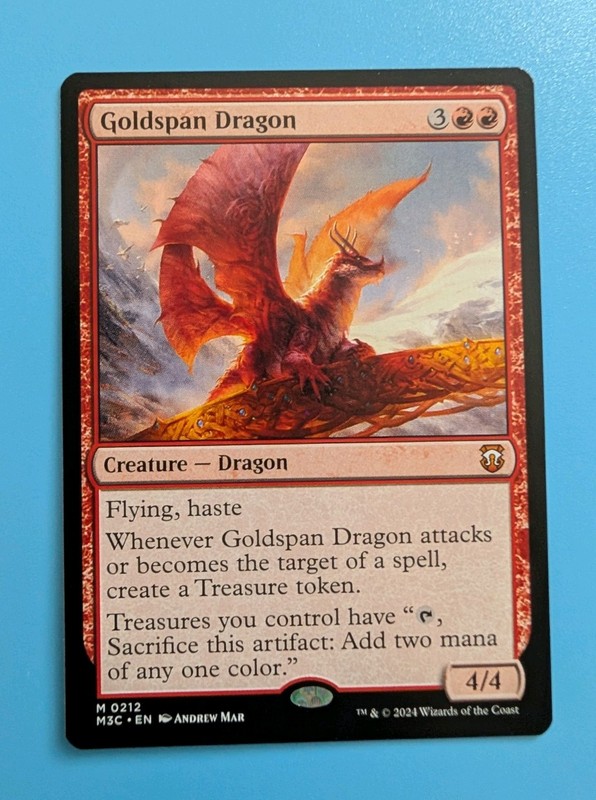 Goldspan Dragon - MTG - Commander: Modern Horizons 3 - Magic the Gathering - NM