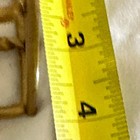 Mid 20th Century Vintage Gold Gilt Metal Hollywood Regency Scrolling Iron 2 Tier — photo 6