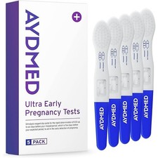 5 x AYDMED Early Detection Pregnancy Tests  Ultra Early Pregnancy Test Kit for