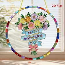 2D Sun Catcher Acrylic Garden Home Hanging Decoration Mom Gift for Mother'S Day