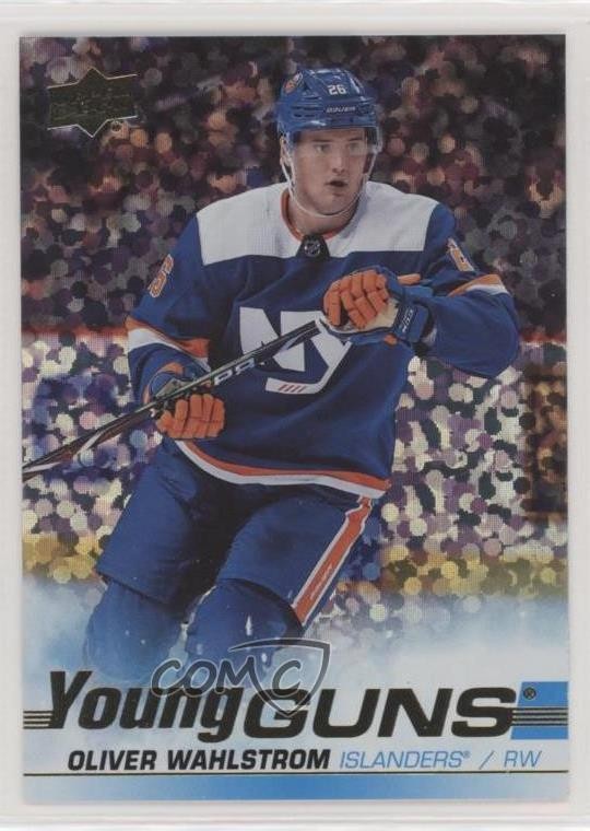 2019 Upper Deck Young Guns Speckled Rainbow Foil Oliver Wahlstrom #457 Rookie RC