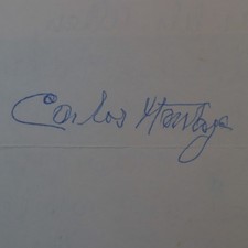 CARLOS MONTOYA -PROMINET FLAMENCO GUITARIST - SIGNED AUTOGRAPH LETTER 1989