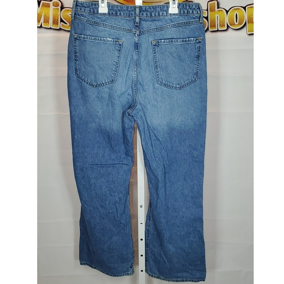 Fashion Nova Women’s Distressed Ripped Blue Jeans Size 13 image 2
