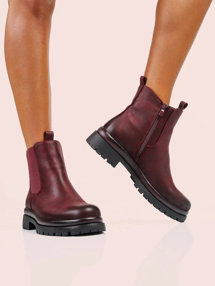 Energy Stivaletti donna chelsea - bordeaux - Immagine 2 di 4