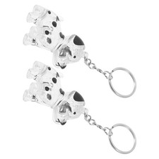 2 Pcs Pet Hair Keepsake Dog Remembrance Gift Holder Keychain for Ashes