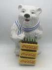Vintage Coca Cola Polar Bear Coke Bottle Delivery Cookie Jar by Gibson 2001
