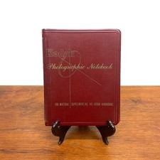 Vintage Red Kodak Photographic Notebook Film Camera Handbook Manual Ring Binder