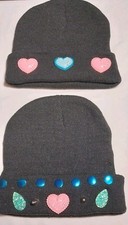 Winter Beanie Hats - Set of 2 Custom Fashion Hats - New