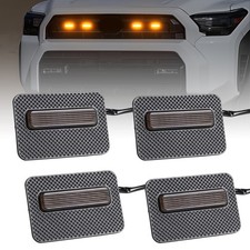 4 Piezas Para Toyota Tacoma SR SR5 2024 2025 Parrilla Delantera DRL 12V Parrilla Coche Luz LED